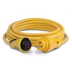 MARINCO Electrical Cord Sets 25' EEL ShorePower Cordset, 30A 125V, Yellow