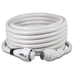 MARINCO Electrical Cord Sets 50' EEL 4 Conductor ShorePower Cordset, 50A 125/250V, White
