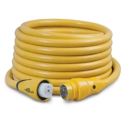 MARINCO Electrical Cord Sets 50' EEL 3 Conductor ShorePower Cordset, 50A 125V, Yellow