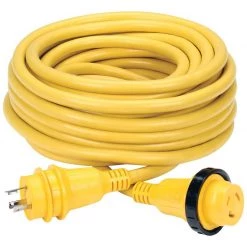 MARINCO Electrical Cord Sets 50' Economy ShorePower Cordset, 30A 125V, Yellow