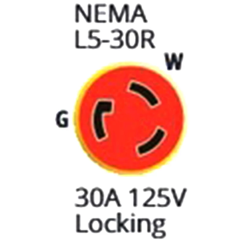 MARINCO Electrical Cord Sets 50' Economy ShorePower Cordset, 30A 125V, Yellow 2 MARINCO Electrical Cord Sets 50' Economy ShorePower Cordset, 30A 125V, Yellow - Image 2