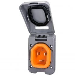 SMARTPLUG Adapters, Plugs & Outlets Inlet, 30A 125V, Plastic, Gray