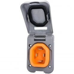 SMARTPLUG Adapters, Plugs & Outlets Inlet, 50A 125/250V, Plastic, Gray