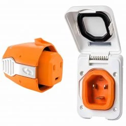 SMARTPLUG Adapters, Plugs & Outlets Combo Inlet & Connector, 50A 125/250V, White