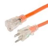 MARINCO Electrical Cord Sets 25' Lighted Extension Cord, 15A, 16/3 AWG, Orange