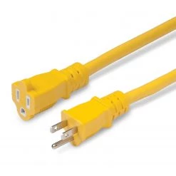 MARINCO Electrical Cord Sets 25' Extension Cord, 15A, 12/3 AWG, Yellow