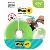 WRAP-IT STORAGE Cord Holders & Covers Self-Gripping Hook And Loop Roll, Green