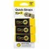 WRAP-IT STORAGE Cord Holders & Covers 12" Quick-Strap Cord Organizer, 3-Pack