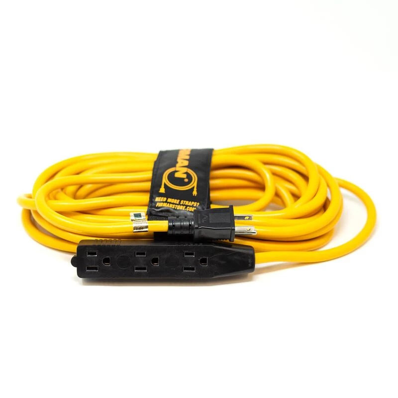 FIRMAN POWER EQUIPMENT Electrical Cord Sets 25' Medium Duty 5-15P To (3) 5-15R Household Power Cord With Storage Strap 1 FIRMAN POWER EQUIPMENT Electrical Cord Sets 25' Medium Duty 5-15P To (3) 5-15R Household Power Cord With Storage Strap