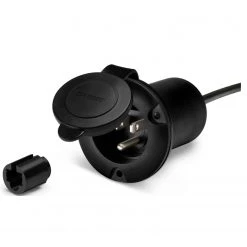 MARINCO Adapters, Plugs & Outlets Universal AC Inlet Plug Holder, Black