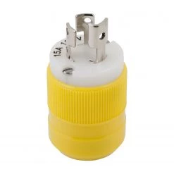 MARINCO Adapters, Plugs & Outlets Locking Plug, 15A 125V, Yellow