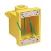 MARINCO Adapters, Plugs & Outlets FD Box, Two 3/4" K.O. Holes, Yellow