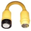 MARINCO Adapters, Plugs & Outlets Pigtail Adapter, 50A 125V Male To 50A 125/250V Female
