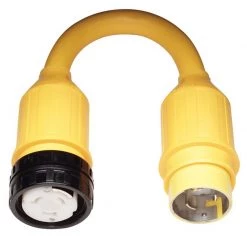 MARINCO Adapters, Plugs & Outlets Pigtail Adapter, 50A 125V Male To 50A 125/250V Female