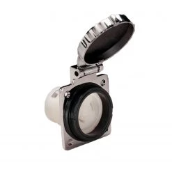 MARINCO Adapters, Plugs & Outlets Outlet, 30A 125V, Stainless Steel
