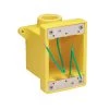 MARINCO Adapters, Plugs & Outlets FD Box, Two 1" K.O. Holes, Yellow