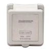 MARINCO Adapters, Plugs & Outlets Inlet Cap & Bezel, 30A 125V, Square, White