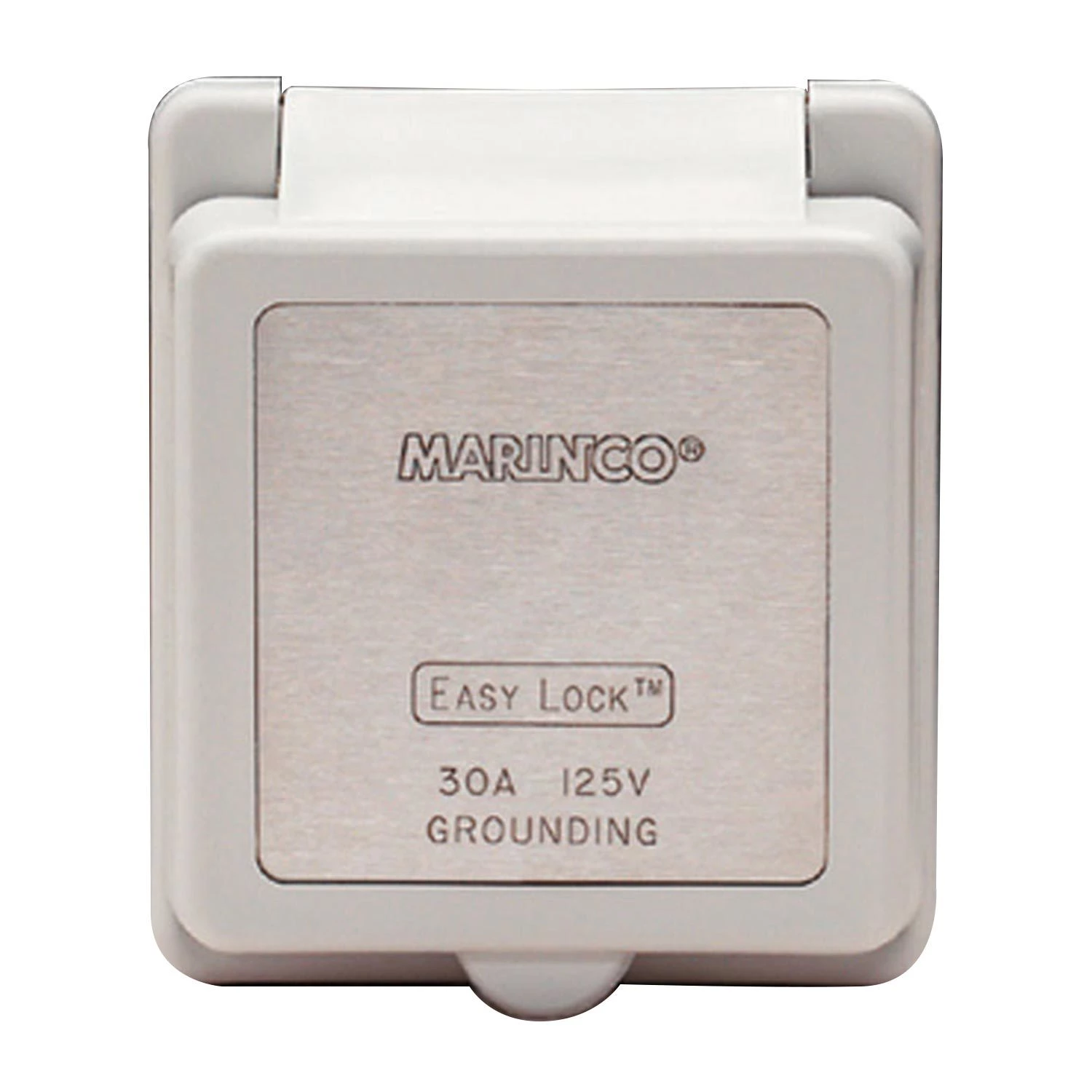 MARINCO Adapters, Plugs & Outlets Inlet Cap & Bezel, 30A 125V, Square, White 1 MARINCO Adapters, Plugs & Outlets Inlet Cap & Bezel, 30A 125V, Square, White